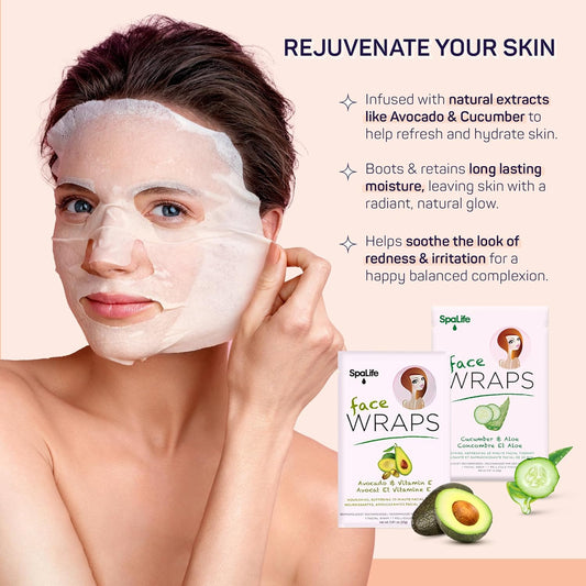 10 Piece Korean Face Mask & Moisturizing Hand Gloves Set | Foot Mask Socks for Dry Cracked Hands & Feet | Korean Skincare Cuticle Repair Mask Women | Self Care Gifts for Women | 10 Pack