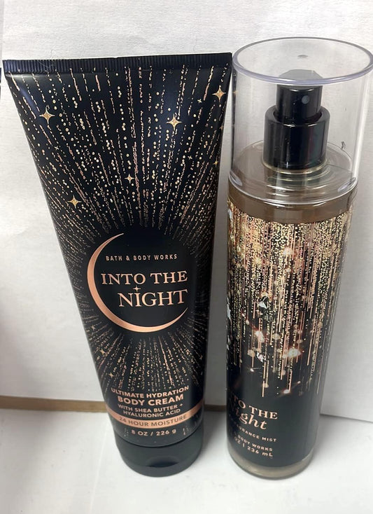- into the Night - Fine Fragrance Mist and Ultra Shea Body Cream - Full Size (Packaging Varies)